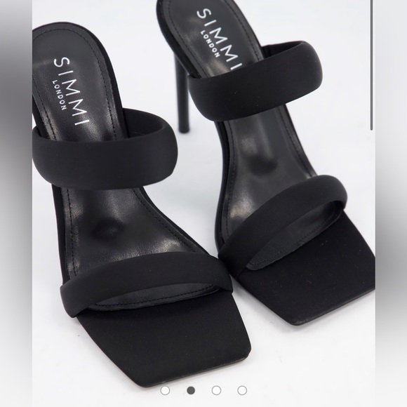 Simmi London Wide Fit Skye Padded Mules Size 6 - Picture 2 of 10